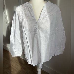 Loft White Blouse
